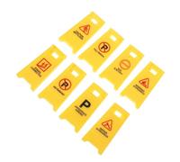 BESPORTBLE 8pcs Traffic Signs Playset with Rounded Edges for Safety Realistic Road Construction and Roadblock Educational Simulation for Indoor Outdoor Use for Boys Learning Traffic Rules