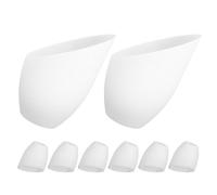 BESPORTBLE 8pcs White Horseshoe Lampshade Set for Desk and Ceiling Lamps, 32mm Middle Hole Plastic Pendant Lamp Covers for Living Room and Home Decoration