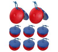 BESPORTBLE 8pcs Wooden Finger Castanets Authentic Sound Musical for Ergonomic Design Early Childhood Music Education Family Bonding Activities
