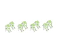 BESPORTBLE 8sets Hamster Hideout Hut with Ramp Guinea Pig Playhouse for Small Animals Spacious Design for Exploration and Edges for Small Pets