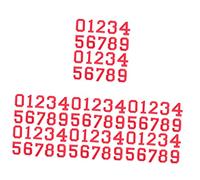 BESPORTBLE 8sets Self Adhesive Numbers Stickers for T-Shirt Football Sports Shirt Non-Woven Easy to Sew Stick