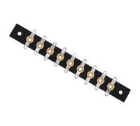 BESPORTBLE 9 Circuits High Temperature Terminal Block Strip with Copper Jumper Bar for Audio Amplifier and Hifi Tube Amp, Secure Mounting Solution with Resin Insulation for Enhanced Audio