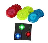 BESPORTBLE 9 PCS Bike LED Lights Mini Wheel Decoration Lamps for Night Cycling Safety Easy Install Hour Battery Life Red Blue Green