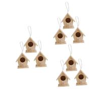 BESPORTBLE 9 Pcs Realistic Decorative Bird Nest Outdoor Garden Adornment Miniature Natural Simulation Ornaments for Patio Balcony Wedding and Photography Props