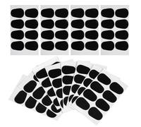 BESPORTBLE 96pcs Saxophone Bite Pad Mouthpiece Cushion Oval Sax and Clarinet Parts for Woodwind Mouthpiece Protector Pads