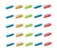 BESPORTBLE 99Pcs Capsule Message Bottles with Wishing Paper Rolls, DIY Expression Pills for Valentines Day Party and Friendship Letters
