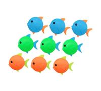 BESPORTBLE 9Pcs Diving Fish for Ages Pool Swim with Mixed Colors Safe Plastic Diving Pool Games to Swimming Skills and Summer Water Fun