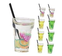 BESPORTBLE 9pcs Dollhouse Beverage Cups : Mini 1:12 Scale Wine Bottles Drink Cups Miniature Drink Props - for Dollhouse DIY Scenes and Model Displays
