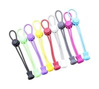BESPORTBLE 9pcs Elastic Tieless Shoelaces with Lock Adjustable Elastic Shoe Laces Strings for Sneakers Boots Mixed Color Comfortable Fit for Adults Seniors
