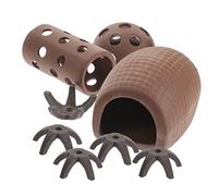 BESPORTBLE 9pcs Fish Tank Decoration Ceramic Caves Underwater Fish Hideout Caves for Aquarium Breeding House Decor for and Shrimp