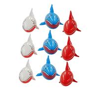 BESPORTBLE 9Pcs Inflatable Shark for PVC Floating Water Games Reusable Pool Fun for Beach Parties and Summer Activities Great for Day and Birthdays