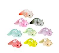 BESPORTBLE 9pcs Mini Resin Animal Figurines Glow Dark for Micro Landscape and Office Desk Decor Creative Tiny Animals for Dollhouse Garden Decoration DIY Craft Accessories