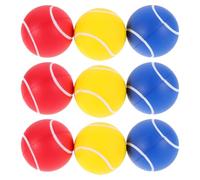 BESPORTBLE 9pcs PU Tennis Balls for Elastic Playground Sports Indoor Outdoor Exercise Training Balls Safe Portable Playtime Fun