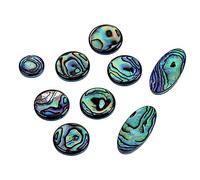 BESPORTBLE 9pcs Saxophone Shell Key Button Inlays Set Green Tenor Alto Soprano Sax Accessories Lightweight Fine Workmanship for Instrument Decor
