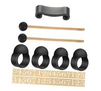 BESPORTBLE 9pcs Silicone Finger Sleeves Set for Tongue Drum Accessories, Hand Pan Drum Mallets and Finger Picks for Percussion Instrument Playing and Music Practice