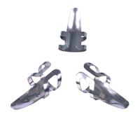 BESPORTBLE 9pcs Stainless Steel Finger Picks for Guitar and Bass Adjustable Forefinger Single Plectrums Ergonomic Design for Comfortable Play Acoustic and Electric String Instruments