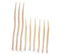 BESPORTBLE 9pcs Unfinished Wooden Wiggly Snakes Jointed Flexible Model Painting Kit for DIY Crafts Party Favors Birthdays Holidays Natural Wood Grain Design