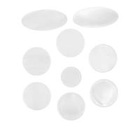 BESPORTBLE 9pcs White Shell Saxophone Key Inlays for Soprano Durable and Reliable Key Buttons for Enhanced Aesthetic and Performance Concerts and Practices