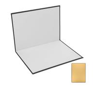 BESPORTBLE A4 Gold Photography Reflector Board, Small Lightweight Reflective Surface Panel for Studio and Flat Lay Lighting, Mini Photo Studio Accessory for Product and Still Life Photography