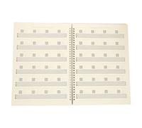 BESPORTBLE A4 Guitar Chord Book Portable Music Score Notebook for Guitar Players Music Practice and Teaching Aid for Beginners