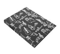 BESPORTBLE A4 Music Sheet Folder with Comfortable Grip and Plastic Material, Document and Music File Organizer for Outdoor and Business Use, Black Protective Sheet Holder for Piano Scores