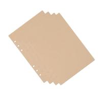 BESPORTBLE A6 Refill Paper Loose-Leaf Replacement Core, 6-Ring Paper, Khaki, Easy Insert Wear-Resistant, for Travel and Daily Use, Students and Staff