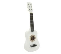 BESPORTBLE Acoustic Guitar for Beginner Musical Instrument with Safe Finish for Learning and White Mini Guitar