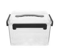 BESPORTBLE Acrylic Camera Lens Storage Box Medium with Gray Seal Ring, Protective Organizer Case for Digital Camera Accessories, Lens Filter Holder Suitable for Mountaineering and Travel