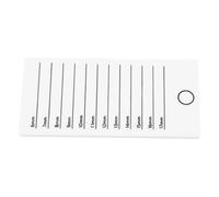 BESPORTBLE Acrylic Eyelash Display Plate 100x50mm White False Eyelash Organizer for Beauty Salon Supply