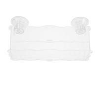 BESPORTBLE Acrylic Large Suction Cup Window Planter with Ventilated Design, Suction Cup Plant Holder for Indoor Garden, Small Plant Shelf for Windowsill and Bonsai Display