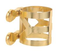 BESPORTBLE Adjustable Alto Saxophone Ligature Clip Metal Reed Fastener Wind Instrument Accessory Compatible with Various Sax Models Easy Installation for Musicians
