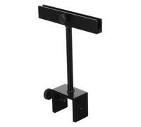 BESPORTBLE Adjustable Aluminum Alloy Sign Holder Clamp Display for Retail Price Tags Name Tags Product Info Fit for Racks Shelves Stands Black