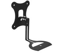 BESPORTBLE Adjustable Black Speaker Wall Mount Bracket with Anti-Fall Floating Shelf for Wireless Sound Speakers Stainless Steel for Home Theater and Audio Systems