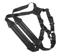 BESPORTBLE Adjustable Black Tenor Saxophone Double Shoulder Strap Small Size Universal Saxophone Shoulder Belt Instrument Accessory for Musical Performance