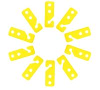 BESPORTBLE Adjustable Chicken Water Line Clips Versatile Use for Automatic Water Lines 50 Pcs Yellow Pp Material for Poultry and Geese in Farming and Poultry Care