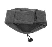 BESPORTBLE Adjustable Dog Noise Cancelling Ear Muffs for Pets, Silent Protective Earmuffs Soft Hood, Medium Deep Grey, Calming Head Wrap for Travel, Thunderstorms, and Vet Visits