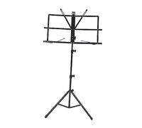 BESPORTBLE Adjustable Folding Music Score Stand with Tripod Base, Multifunctional Reading Rack for Guitar and Instrument Accessories, Portable Sheet Music Holder for Stage and Practice