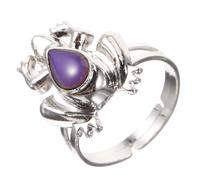 BESPORTBLE Adjustable Frog Mood Ring for Color Changing Temperature Sensitive Open Ring Boys Emotion Reflecting Jewelry Gift