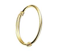 BESPORTBLE Adjustable Golden Copper Bracelet for Chic Push Pull Open Bangle Stylish Jewelry for Daily Wear present for Birthdays and Holidays