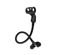 BESPORTBLE Adjustable Goose Neck Microphone Bracket Black Flexible Desk Mount Mic Holder Stand for Live Streaming Podcast Recording