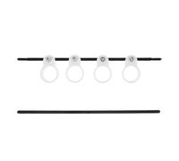 BESPORTBLE Adjustable Guitar Finger Separator Stretch Exerciser for Beginners Plastic Finger Flexibility Trainer for Guitar Piano and Ukulele Practice Lightweight Portable Hand Stretch Device