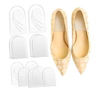 BESPORTBLE Adjustable Heel Wedge Pads 6 Pairs Reusable Shoe Leveler Inserts for Height Increase and Foot Alignment Heel Cushions for Men and Women Corrective Inserts for Comfort