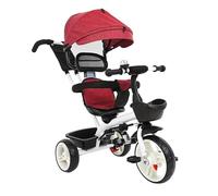 BESPORTBLE Adjustable Kids Tricycle Canopy Toddler Stroller Bike for Ages 1-3 Lightweight and Sturdy Tricycle for Boys and Girls Outdoor Fun