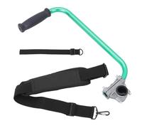 BESPORTBLE Adjustable Lawn Mower Handle Grip with Green Auxiliary Handle and Shoulder Strap for Gardening, Weed Removal, and Landscaping Trimmer Accessory