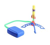 BESPORTBLE Adjustable Outdoor Jump Launcher for Foot Rocket with Standard Rockets Safe Material for Garden Play and Family Fun Random Color