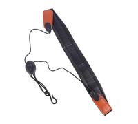BESPORTBLE Adjustable Saxophone Neck Strap with Metal Hook Comfortable PU Leather and Cloth Shoulder Harness for Alto Tenor Soprano Sax Durable and Smooth for Safe Practice and Performance