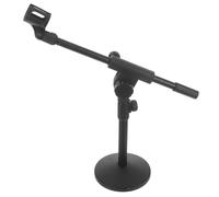 BESPORTBLE Adjustable Tabletop Microphone Stand with Weighted Base Extendable and Sturdy Design for Home Studios and Live Performances Reliable and Professional Mic Holder