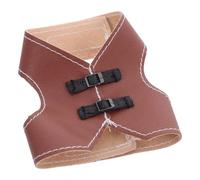 BESPORTBLE Adjustable Vintage Leather Bird Vest for Small Parrots and Poultry, Brown L, Flight Suit and Outdoor Harness for Indoor and Garden Use
