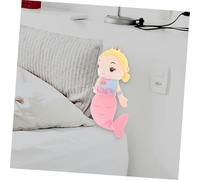 BESPORTBLE Adorable Plush Mermaid Doll Soft Stuffed for PP Cotton Material Smooth Touch Creative Photo Prop and Gift Choice Lightweight