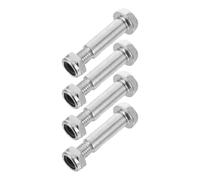 BESPORTBLE Air Compressor Accessories Set 4Pcs 12mm Wheel Hub Screw with Nuts Iron Silver for Caster Wheel Replacement on Air Compressor